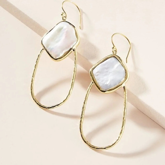Anthropologie Lena Benard Pearl Drop Earrings